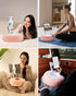 Viozon Tablet Stand Pillow, Compatible with 4.7"-13" Phone/Tablet, 360° Adjustable Holder for Bed with Soft Plush Fabric