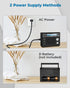 PRUNUS Portable Radio AM FM, Battery Operated and Plug in Wall, Loud Speaker with AUX in and Microphone