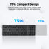iClever Bluetooth Keyboard, Wireless Keyboard with Numeric Keypad, Multi-Device Rechargeable, Stable Connection,
