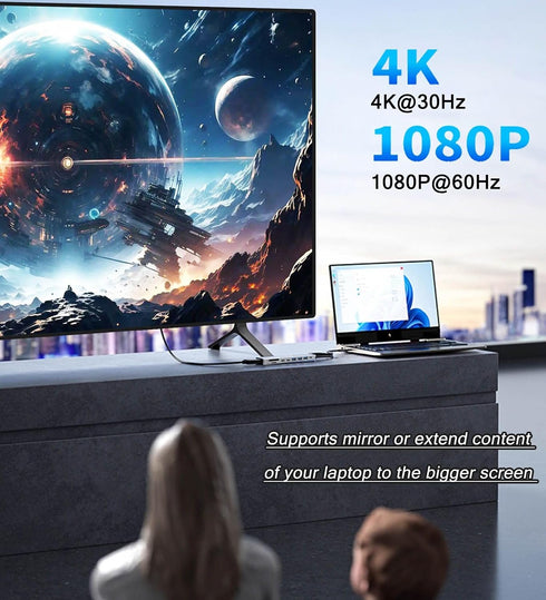 vienon 9 1 4K 100W USB C Hub HDMI Adapter for Monitor, in USB Type C Laptop Docking Station with HDMI, SD/TF Card