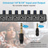 LZSIG Headphone Amplifier 6 Channel Metal Stereo Audio Amplifier, Mini Earphone Splitter with Power Adapter, TRS