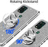 for Moto G Stylus 5G Case (2021), Cute Luxury Glitter Silicone TPU Phone Case with Kickstand, Silver
