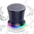 ZYHKON Rotary Bluetooth Shower Speaker with RGB Lights, IPX5 Waterproof Portable Speaker with