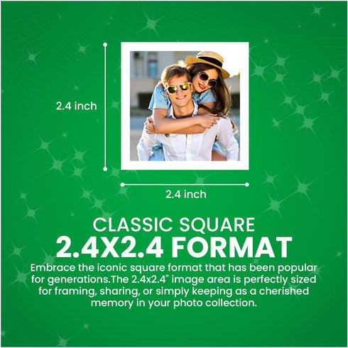Fujifilm Instax Square Instant Film - 20 Exposures (20 Sheets) for Fujifilm Instax Square Camera + BluebirdSales