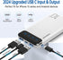 Power Bank 10000mAh Mobile Phone Portable Charger External Battery Pack with 2 USB 2.4 A Outputs and USB C Input Compatible with Huawei iPhone 12 11 X iPad Samsung Galaxy S20 Android Tablet (White)