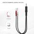 3.5mm Stereo Male to Dual 3.5mm Mono Male Audio Cable, 3ft TRS Male to 2 x TS Male Y Breakout Splitter Adapter