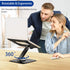 BESIGN LSX7 360 10-15.6" Laptop Stand with Rotating Base, Ergonomic Adjustable Notebook Riser, Foldable Computer Holder