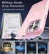Upgraded Magnetic Slim Translucent Case for iPhone 15 Pro Max, Compatible with MagSafe, Tender Pink