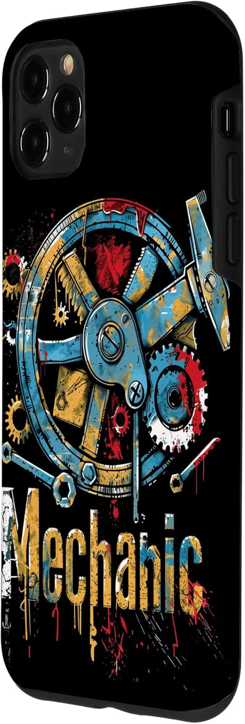 iPhone 11 Pro Max Mechanic: a retro design for mechanics and handyman Case