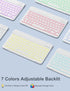 Hamile iPad 9th Generation Case with Keyboard, 10.2 Inch Backlit Wireless Detachable Folio Cover with Pencil Holder