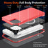 Diverbox iPhone 15 Case with MagSafe & Screen Protector 2 Pack - Heavy Duty, 15 FT Drop Protection, Shockproof (Red)