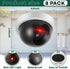 Kanayu 4 Pack Dummy Dummy Fake Camera CCTV Dome Fake Security with Flashing Red LED Light Wireless Surveillance CCTV