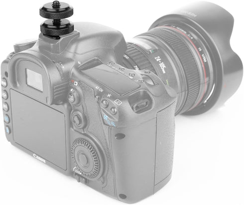 Chromlives Cold Shoe Mount Hot Shoe Mount Adapter, 1/4'' Hot Shoe Flash Shoe Mount, Combo 4 Pack