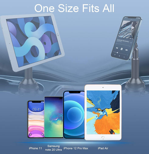 OQTIQ Magnetic Phone Mount, Universal Cup Holder Compatible with iPhone Samsung Galaxy LG, Extra Strong with 6 Magnets