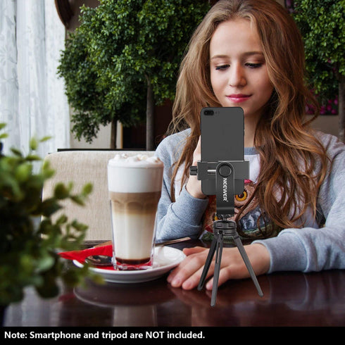 Neewer Smartphone Holder Vertical Bracket - 1/4-inch Tripod Mount Phone Clip Tripod Adapter for iPhone 13/13 Pro/13 Pro