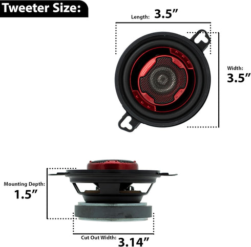 MB Quart XK2-108 3.5-Inch 140 Watt 2-Way Coaxial Speaker System for Superior Car Audio Performance