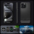 Spigen iPhone 15 Pro Case - Magnetic Rugged Armor MagFit, Matte Black, Extreme Protection, MagSafe Compatible (2023)