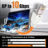 VCELINK Tool-Free RJ45 Connector - CAT6A Field Termination Plug for CAT6A, CAT6 Network Cable (6 Pack)