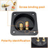 Kalevel 2pcs Speaker Box Terminal Cup Square with 2 Pair Banana Plugs Screw Type Binding Post Subwoofer Box Terminal Cup 3.2in Banana Plugs 4mm for 2-Way DIY Home Car Stereo with Screws
