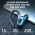 Wireless Earbuds with Earhooks Single Bluetooth Earpiece Sports Headphones Over the Ear Running Workout Wrap Around Earbuds 20H Long Battery Life Waterproof Noise Cancelling Headset for Android iOS