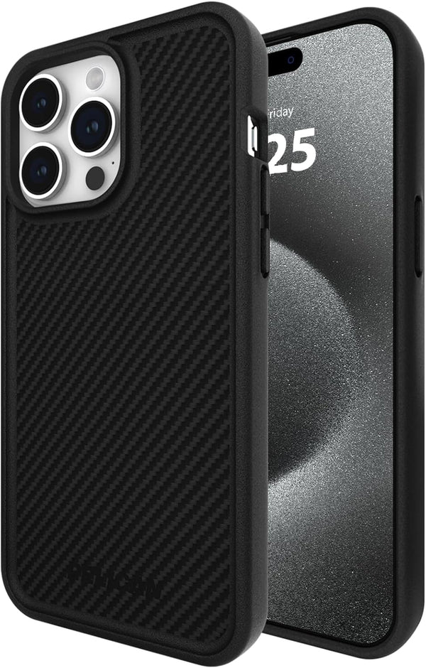 Pelican Protector Case for Apple iPhone 15 Pro Max, Carbon, 16FT MIL-STD Drop Protection, MagSafe Compatible