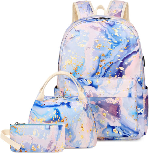 Waterproof Laptop Backpack with USB Charging Port, Water Resistant College School Backpack