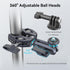 SMALLRIG Ballhead Magic Arm with Clamp and Adapter, Camera Mount Clamp for Gopro, Monitor Mount with 1/4"-20, 3/8"-16
