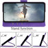SUANPOT RFID Blocking Leather Wallet Case for Samsung Galaxy S22 Ultra, Shockproof Flip Folio Cover Purple