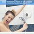 Portable Waterproof Bluetooth Shower Speaker, Wireless Water-Resistant Suction Cup Speaker with Built-in Mic, White