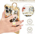 Cheetah Print Ultra Slim IMD Shockproof Wrist Band Kickstand Cover Case for iPhone 13 Pro 6.1-inch (Leopard Skin