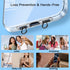 2 Pack 2 Metal Phone Tether Tabs for iPhone - Stainless Steel Phone Lanyard Patch with rings