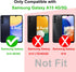 TENOC Phone Case for Samsung Galaxy A15 5G, Black Case Anti-Fingerprint Protective Bumper Matte Cover