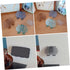 NUOBESTY 2pcs Wall Mount Phone Holder for Bedroom No Punching Adhesive Design Multi-Functional Smartphone Stand TV