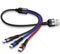 USAMS ISAIBELL 1ft Multi USB Cable 2Pack - Nylon Braided 3 in 1 Charger with Type-C & Micro USB for Cell Phones.