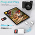 DCNETWORK SD Card Reader for iPhone iPad, Dual USB-C & Lightning Connector Memory SD Card Adapter, Support SD/MicroSD