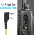 Walkie Talkie Earpiece with Mic, 2Pin 2.5mm & 3.5mm Single Wire Headphone, Universal Walkie Talkie Headset, Two Way
