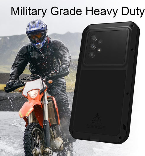 LOVE MEI Galaxy A53 5G Case - Outdoor Sports Waterproof Military Heavy Duty Shockproof Dustproof Hybrid Cover
