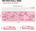Dilter 104 Wired Keyboard, Keys Full-Sized Typewriter Keyboards, USB Plug and Play Office Keyboard with Number Pad