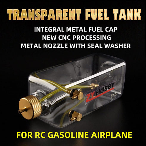 ZYHOBBY 1000ML,RC RC Fuel Tank Gas Fuel Bottle with Transparent Plastic for RC Airplane Model in USA