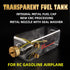 ZYHOBBY 1000ML,RC RC Fuel Tank Gas Fuel Bottle with Transparent Plastic for RC Airplane Model in USA