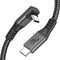XAOSUN 240W USB4 Cable for Thunderbolt 4, Right Angle 40Gbps Cable, Supports 8K 4K Display, 90 Degree Thunderbolt 4