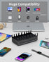 Dywcdnice 600W 12-Port 100W Charging Station for Multiple Devices, USB C Charging Station with Dual PD PPS, Multi