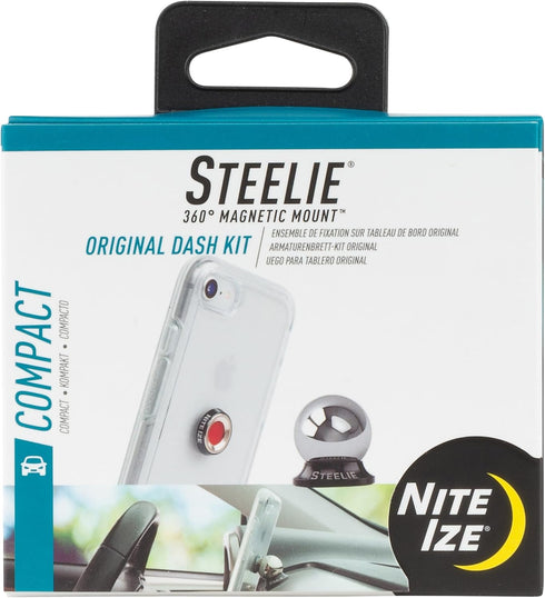 Nite Ize Steelie Original Dash Kit - Magnetic Phone Mount for Car Dashboard, Strong Steelie Magnet
