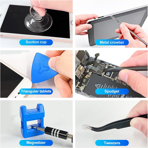EFAITHFIX Screwdriver Sets 142-Piece Electronics Precision Tool Kit with 120 Bits for iPhone, MacBook, PC