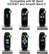 Wanme Soft Nylon Bands for Xiaomi Mi Band 5/6/7, Sport Strap for Women Men, Compatible with Amazfit Band 5 Replacement