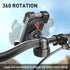Hiboy Bike Phone Holder, 360° Rotation Adjustable Motorcycle Mount, Bicycle Scooter Handlebar Clip for 5.1" - 6.8"