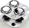 Uyiton for iPhone 13 Pro/Pro Max Camera Lens Protector - Strong Adsorption - Drop Protection - Metal Ring Tempered Glass