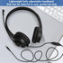 Wired Headset with Microphone for PC Laptop, 3.5mm Jack Headset with Clear Chat Mic (Black, 1 Pack)