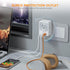 USB Plug Adapter for Wall Outlet, TESSAN USB Wall Plug with 1 USB C and 2 USB A, 4 AC Multiple Outlet Wall Plug, Surge
