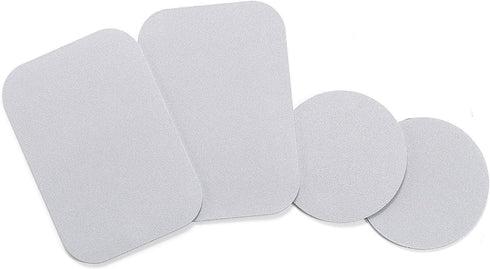 WixGear Mount Metal Plate with Adhesive for Magnetic Cradle-Less Mount - X4 Pack (Silver)